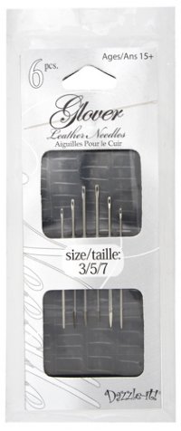 Dazzle-It! 6pcs of 3/5/7 Mixed Glover Leather Beading Needles