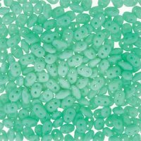 DUO563130 - 10 Grams Opaque Turquoise Green 2.5x5mm Super Duo Beads
