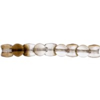 44 4x6mm Crystal Valentinite Glass Pellet Beads
