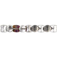 44 4x6mm Crystal Volcano Glass Pellet Beads