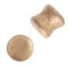 44 4x6mm Metallic Gold Glass Pellet Beads