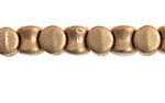 44 4x6mm Metallic Gold Glass Pellet Beads