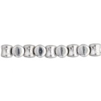 44 4x6mm Crystal Labrador Full Coat Glass Pellet Beads
