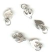 5 12x8mm Mini Antique Silver Finish Dove Pendants