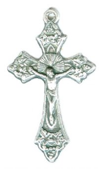 1 30x18mm Antique Silver Crucifix Pendant