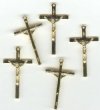 5 31x15mm Gold Plate Crucifix