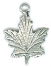 1 21mm Antique Silver Finish Maple Leaf Pendant