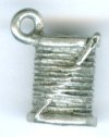 1 11x8mm Antique Silver Needle & Thread Pendant