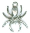 1 17mm Antique Silver Spider Pendant