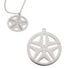 1, 29x25mm Stainless Steel Beadable Star Pendant