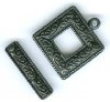 1 18mm Gunmetal Pewter Square Scroll Toggle