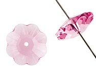 1, 12mm Pink Sapphire Preciosa Flower Bead