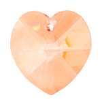 1 14mm Preciosa Light Orange Heart