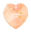 1 14mm Preciosa Light Orange Heart