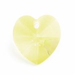 1 14mm Preciosa Medium Yellow Heart