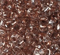 TB-02004 - 10 Grams Copperlined Crystal 2.5x5mm Preciosa Twin Beads