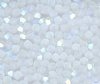 50 3mm Preciosa Matte Crystal AB Bicone Beads