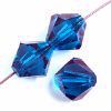 25 6mm Transparent Capri Blue Preciosa Bicone Beads