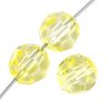 12, 6mm Preciosa Medium Yellow Round Beads