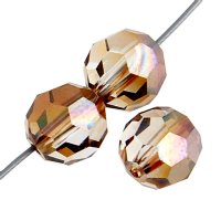 12, 8mm Faceted Round Venus Preciosa Crystal Beads 