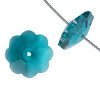 5 8mm Blue Zircon Preciosa Flower Beads