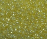TB-08186 - 10 Grams Crystal Pale Yellow Pearl 2.5x5mm Preciosa Twin Beads