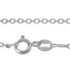 20 inch 1.7mm Sterling Silver Oval Cable Chain