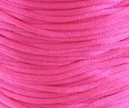 20 Yards of 1.5mm Hot Pink Mousetail Cord with Reusable Bobbin
