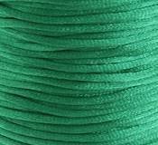 20 Yards of 1.5mm Kelly Green Mousetail Cord with Reusable Bobbin
