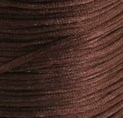 20 Yards of 2mm Light Chocolate Rattail Cord with Reusable Bobbin