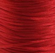 20 Yards of 1.5mm Red Mousetail Cord with Reusable Bobbin