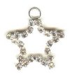 1 20mm Crystal Rhinestone Star Pendant