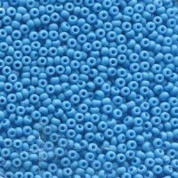 50g 8/0 Opaque Turquoise Blue Seed Beads