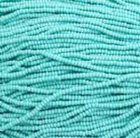 50g of 10/0 Opaque Matte Turquoise Seed Beads