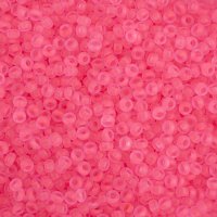 50g 10/0 Transparent Neon Pink Seed Beads