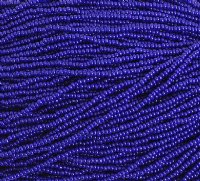 1 Hank of 10/0 Opaque Dark Royal Blue Seed Beads