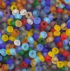 50 grams of 10/0 Transparent Matte Multi Mix Seed Beads