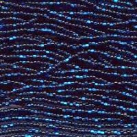 1 Hank of 11/0 Silver Lined Montana Blue Seed Beads
