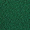 10 Grams 11/0 Charlotte Seed Beads - Opaque Medium Dark Emerald Green