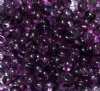 50g 2/0 Transparent Crystal, Purple, & Grey Seed Beads
