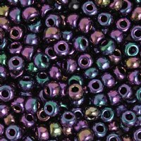 50g 2/0 Opaque Purple AB Seed Beads