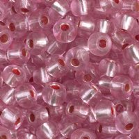 50g 2/0 Silver Lined Light Pink Seed Beads