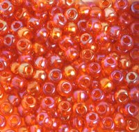 50g 2/0 Transparent Orange AB Seed Beads