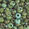 25g of 32/0 Opaque Turquoise Travertine Seed Beads