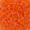 50g 6/0 Colorlined Neon Orange Seed Beads
