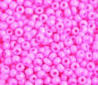 50g 6/0 Opaque Dyed Bright Pink