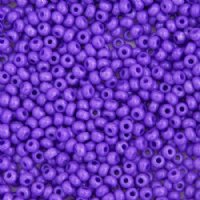 50g 6/0 Opaque Dyed Dark Violet Seed Beads