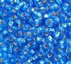 50g 6/0 Silver Lined Capri Blue Seed Beads