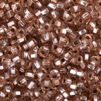 50g of 6/0 Copper Silver Lined Seed Beads