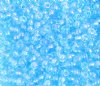 50g 6/0 Transparent Iris Aqua Seed Beads